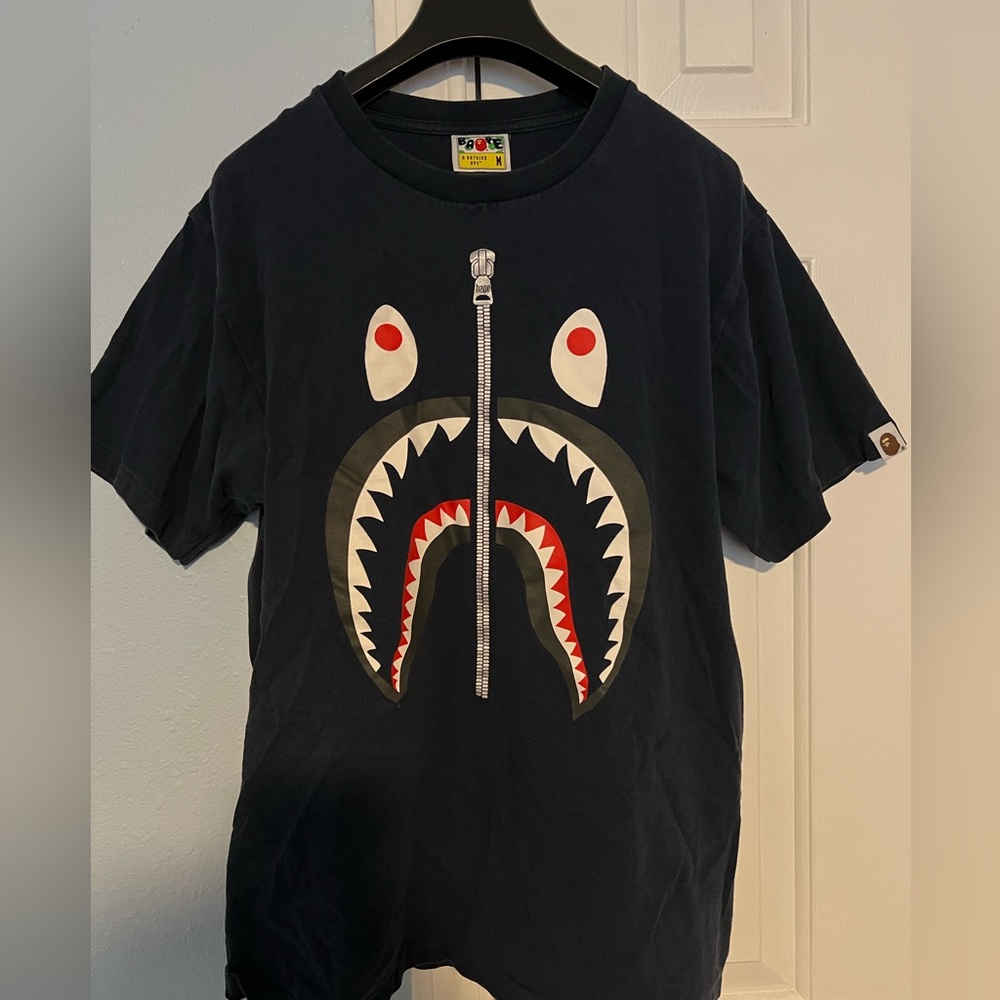 Bape Shark Tee - Navy